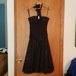 Beautiful Sparkly Formal Black Sleeveless Dress Sz 13/14